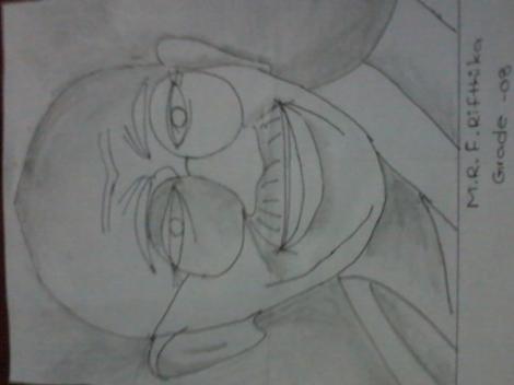 காந்தி தாத்தா .
எண்ணம் ஓவிய போட்டி .
ஓவியம் 1

ரித்மிகா .
தரம் 8
இலங்கை .