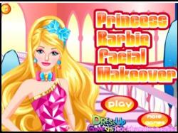 Princess Barbie Facial Makeover