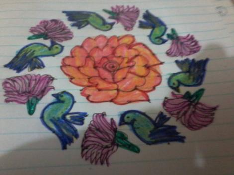 புள்ளிக் கோலம்கிரேயான்ஸ்