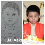 எனது மகன் ஜெய் ஆகாஷ் 
நான் வரைந்தது 