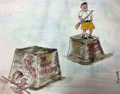 தேர்தல் மேடையில் தேசபக்தி நாடகம்