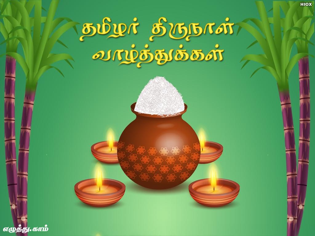 தமிழர் திருநாள் வாழ்த்துக்கள் தமிழ் வாழ்த்து அட்டை | Thamizhar Thirunaal  Valthukkal Tamil Greeting Card